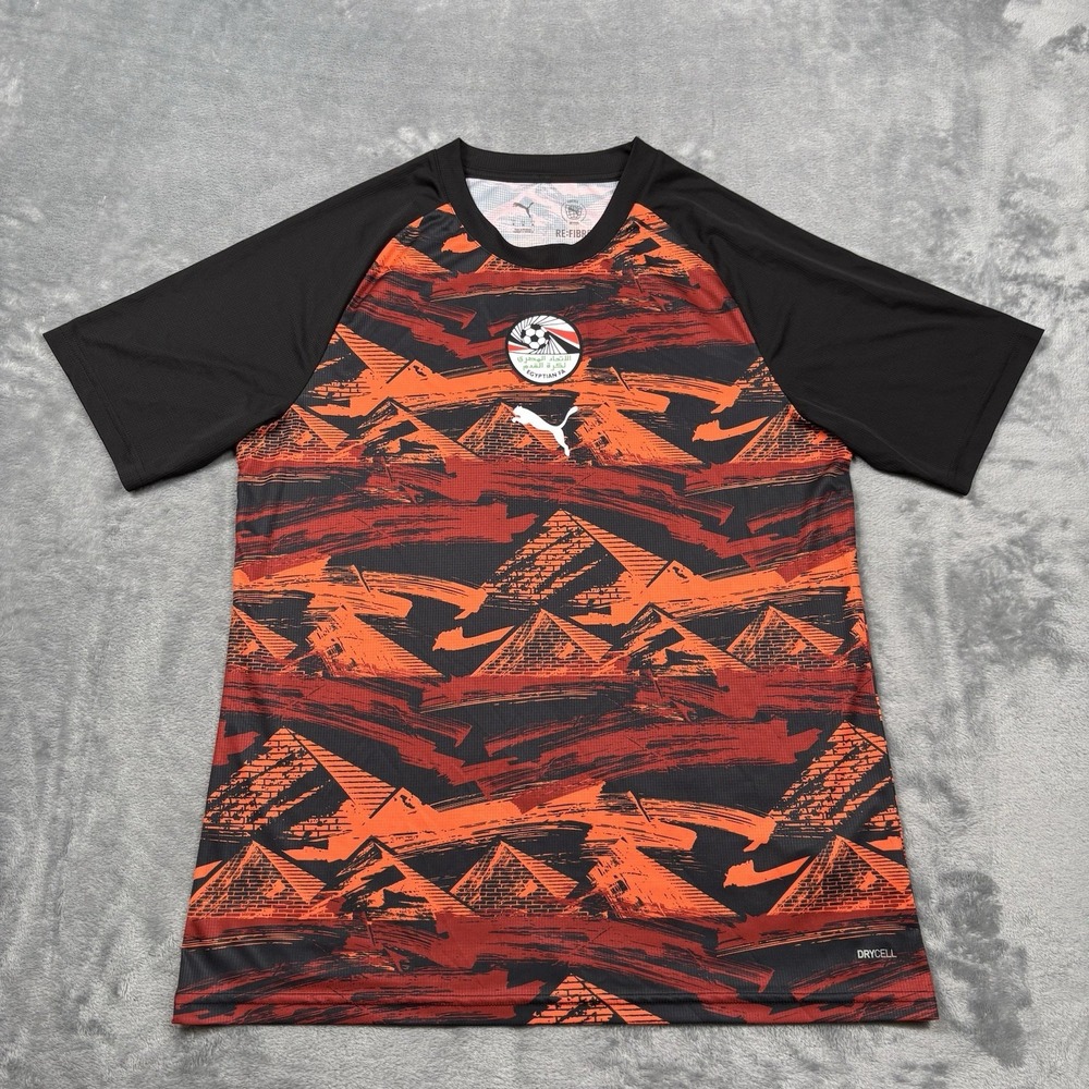 Puma Egypt National Team Soccer Training Jersey 26/27 Red Black Pyramid Medium